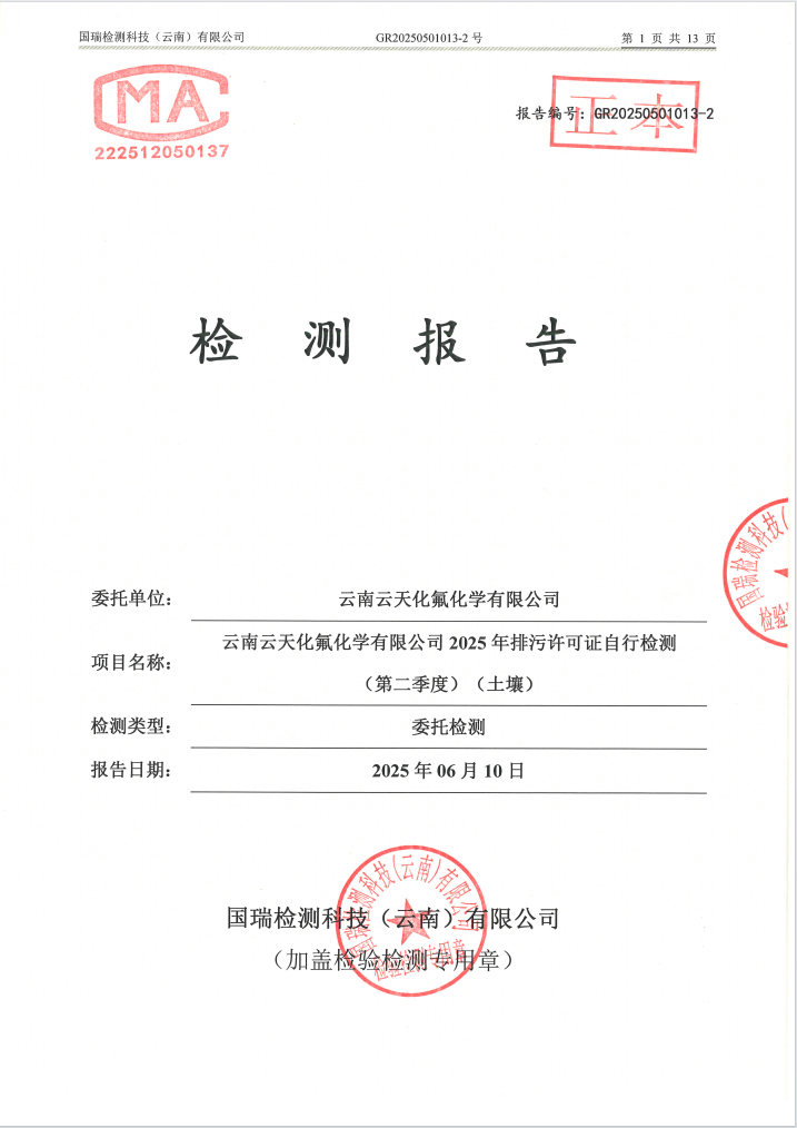 2025年排污许可证自行检测（第二季度）（土壤）